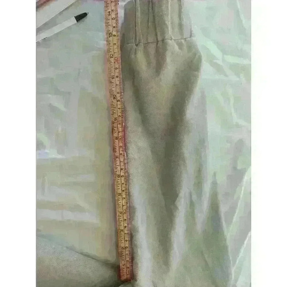 Catherine Malandrino Linen Blend Jacket Size S Khaki Lined - Picture 8 of 8